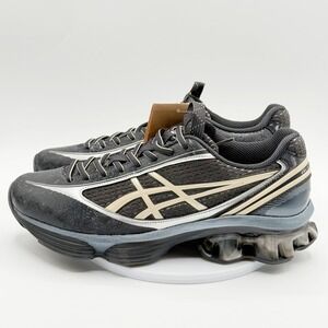 Asics Gel-Kinetic Fluent Sneakers Size 10.5 Mens Black Vanilla 1203A748-001, NIB